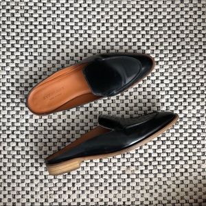 Everlane Modern Loafer Mule Buffed Black 8